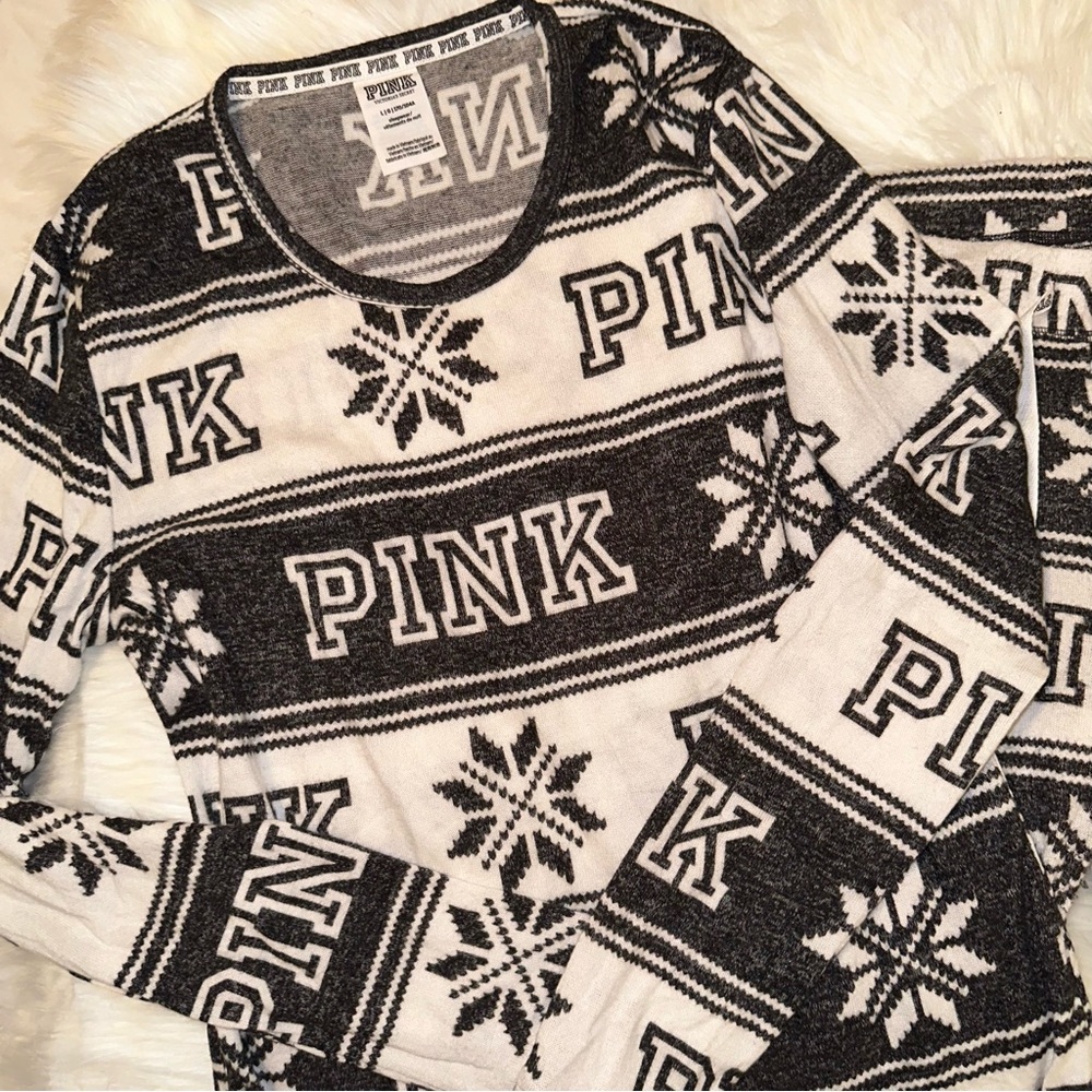 VS Pink PJ set - Picture 2 of 5